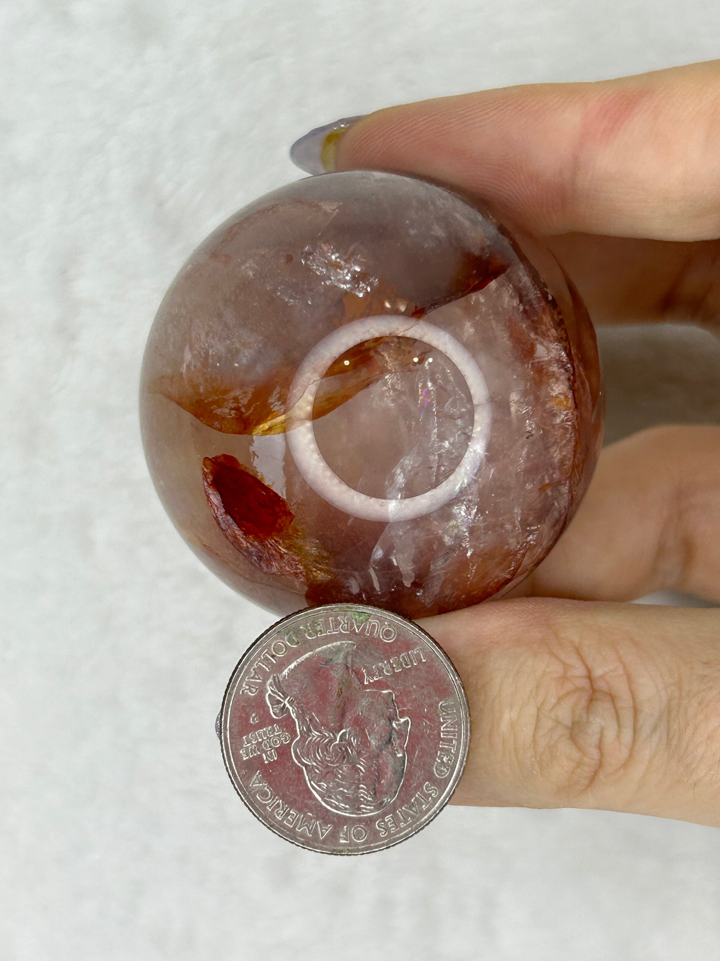 Fire Quartz Sphere