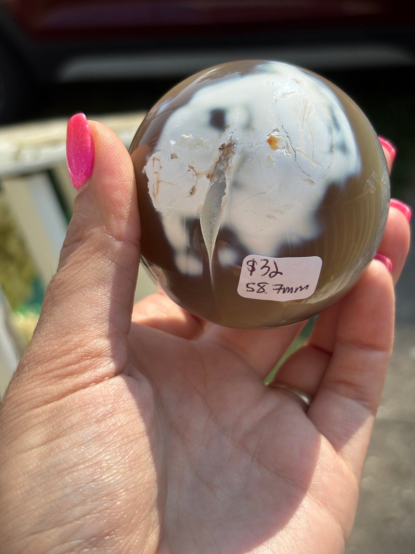 Druzy orca Agate sphere