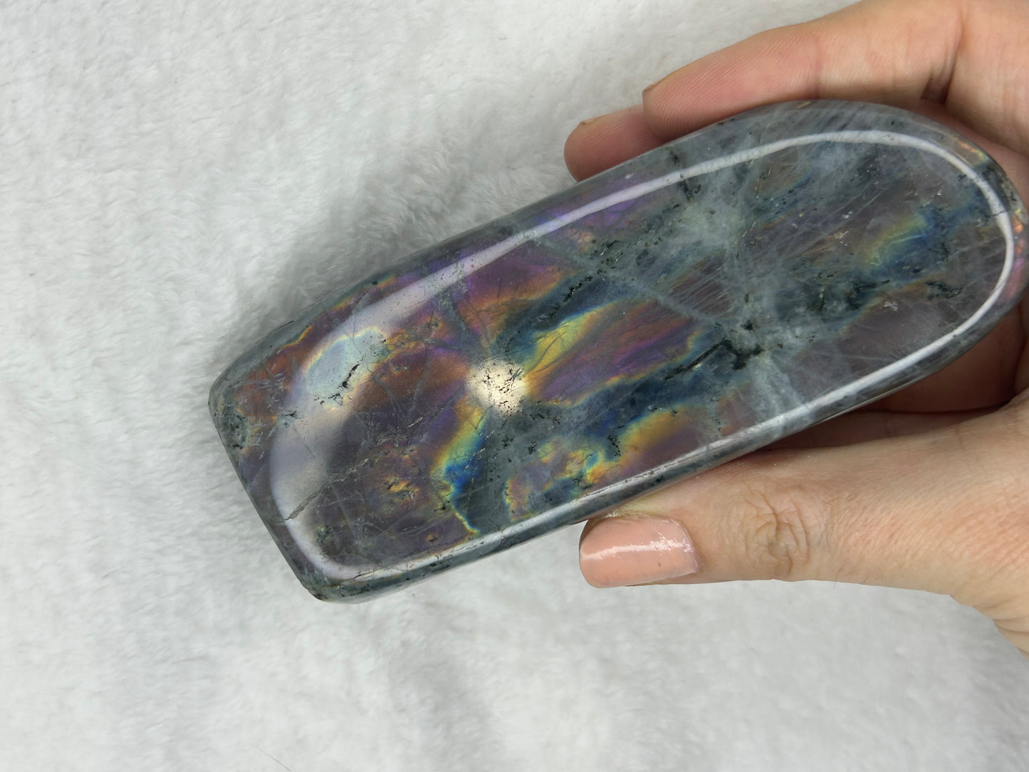 Rainbow flash labradorite Freeform G