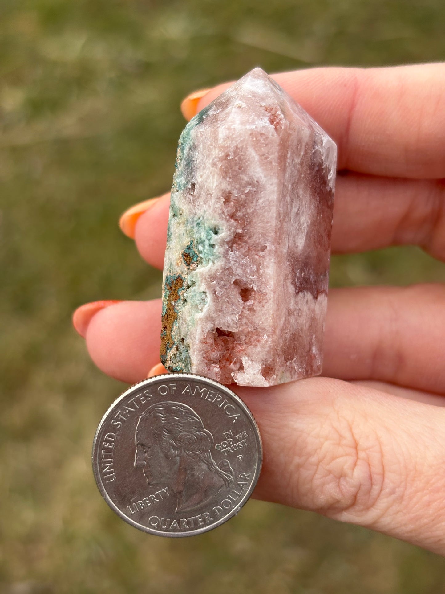 Druzy Pink Amethyst Tower AO