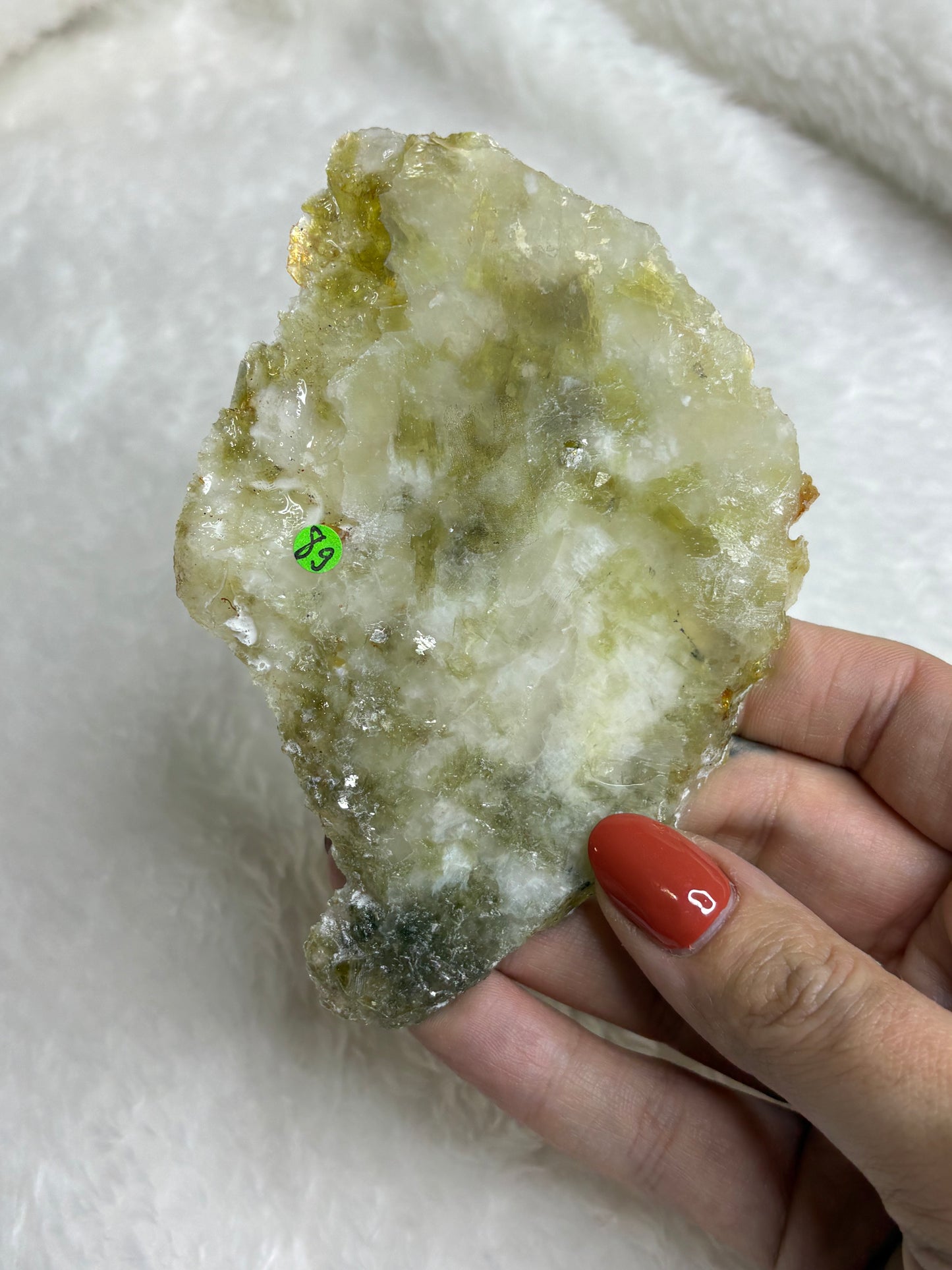 Green mica slab