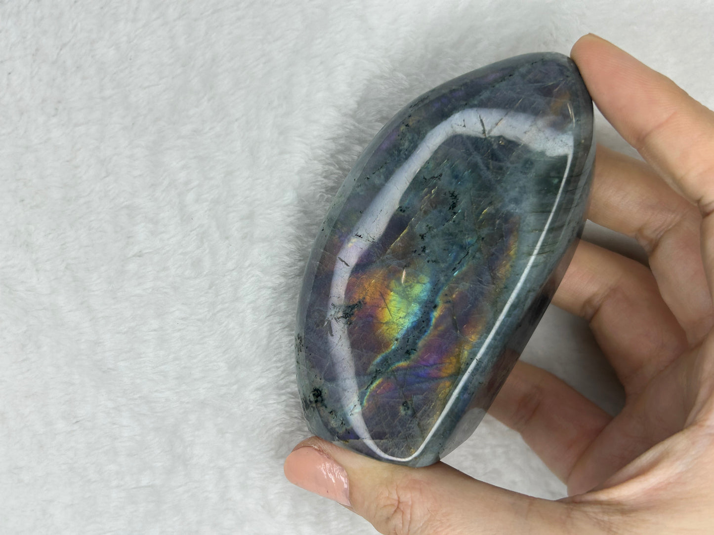 Rainbow flash labradorite freeform F
