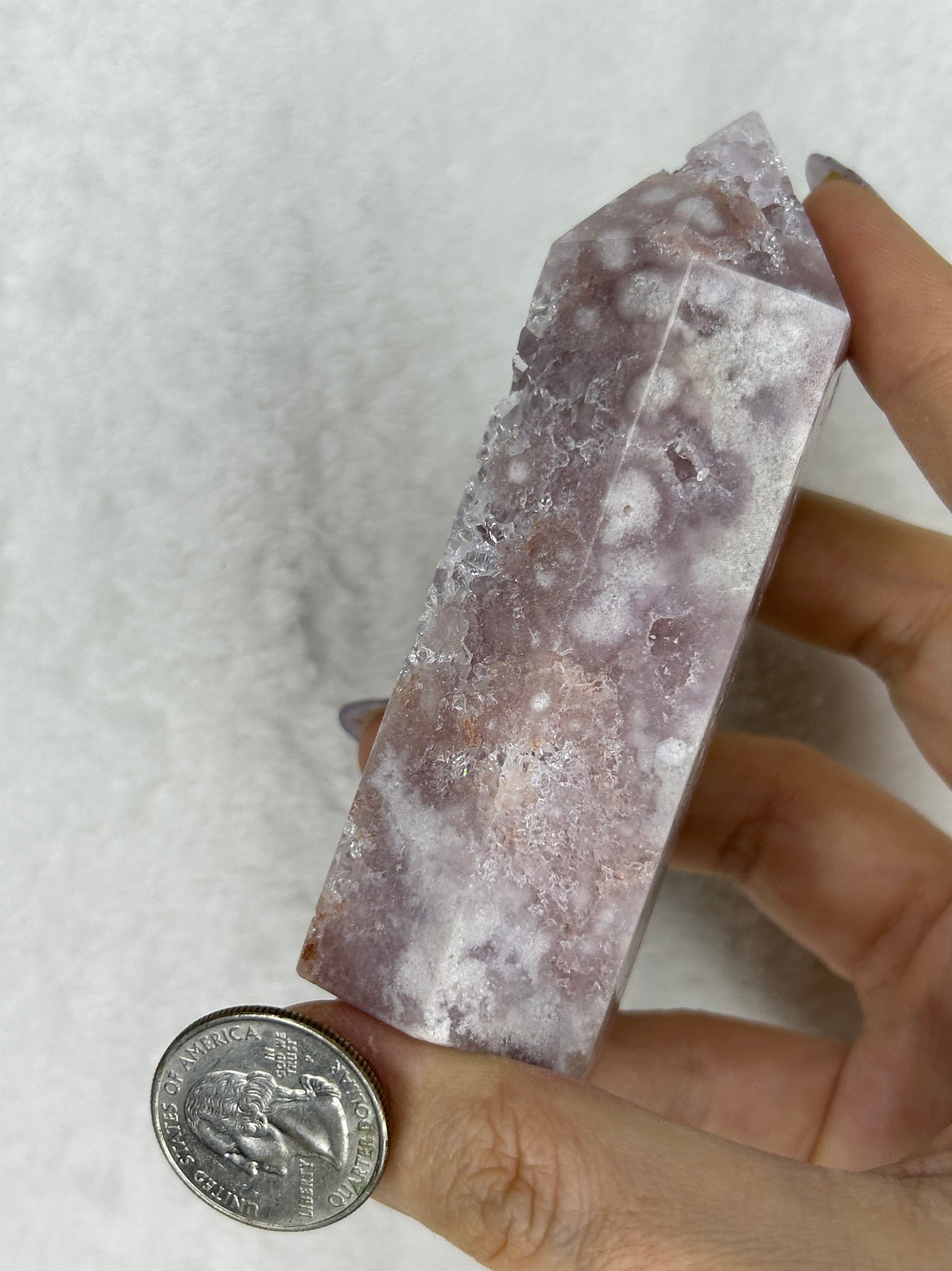Lavender toned Pink Amethyst Tower