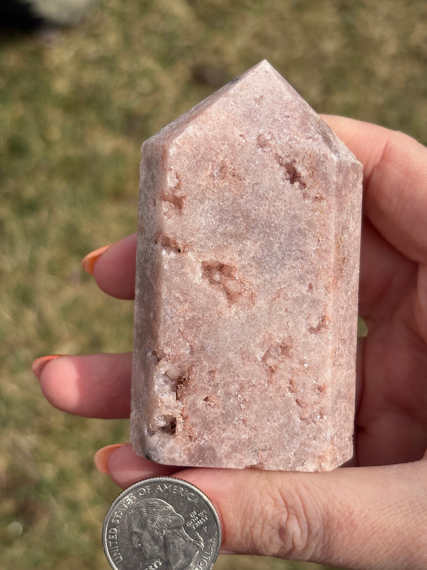 Druzy Pink Amethyst Tower C