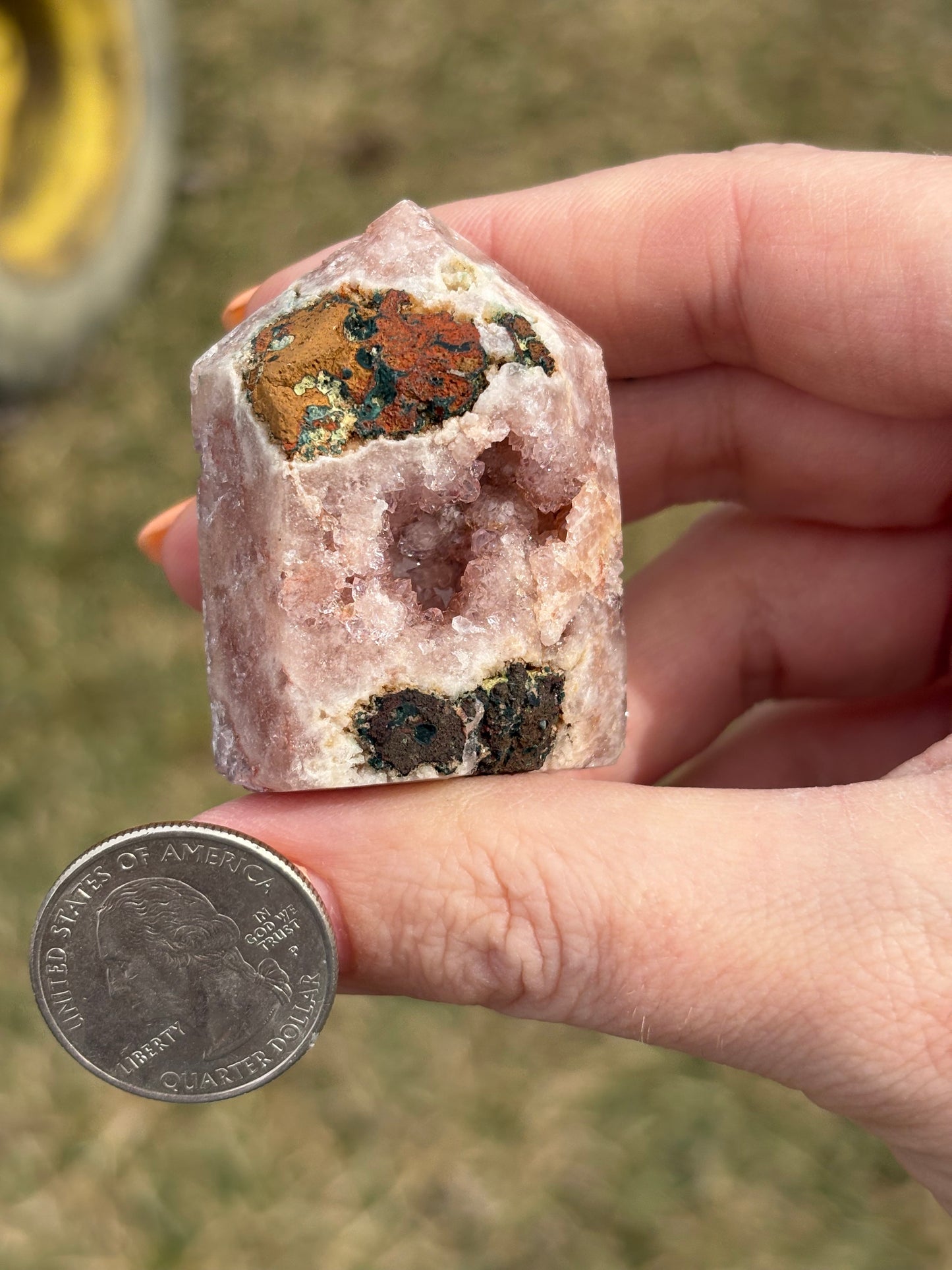 Druzy Pink Amethyst Tower AA