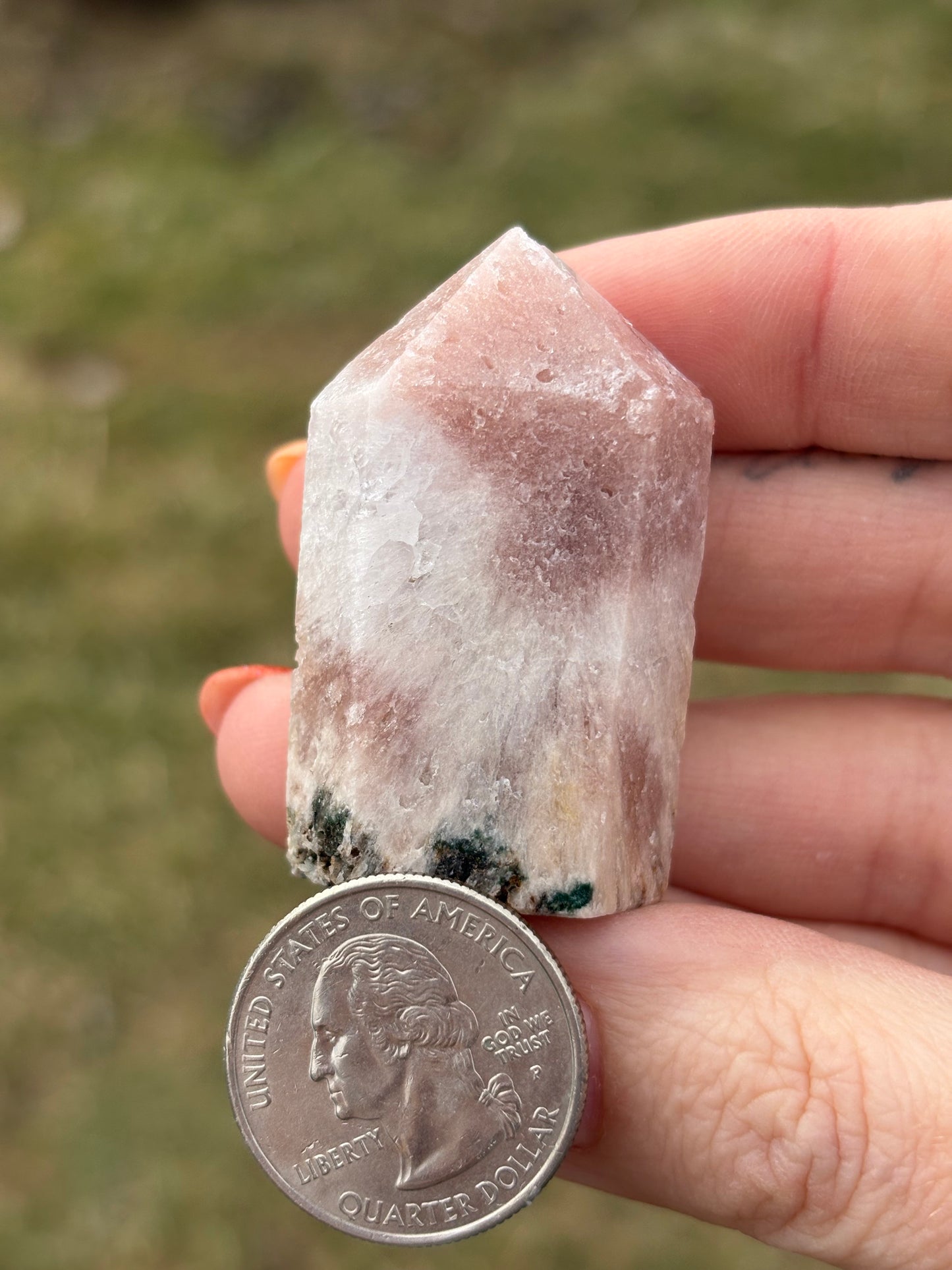 Druzy Pink Amethyst Tower AM
