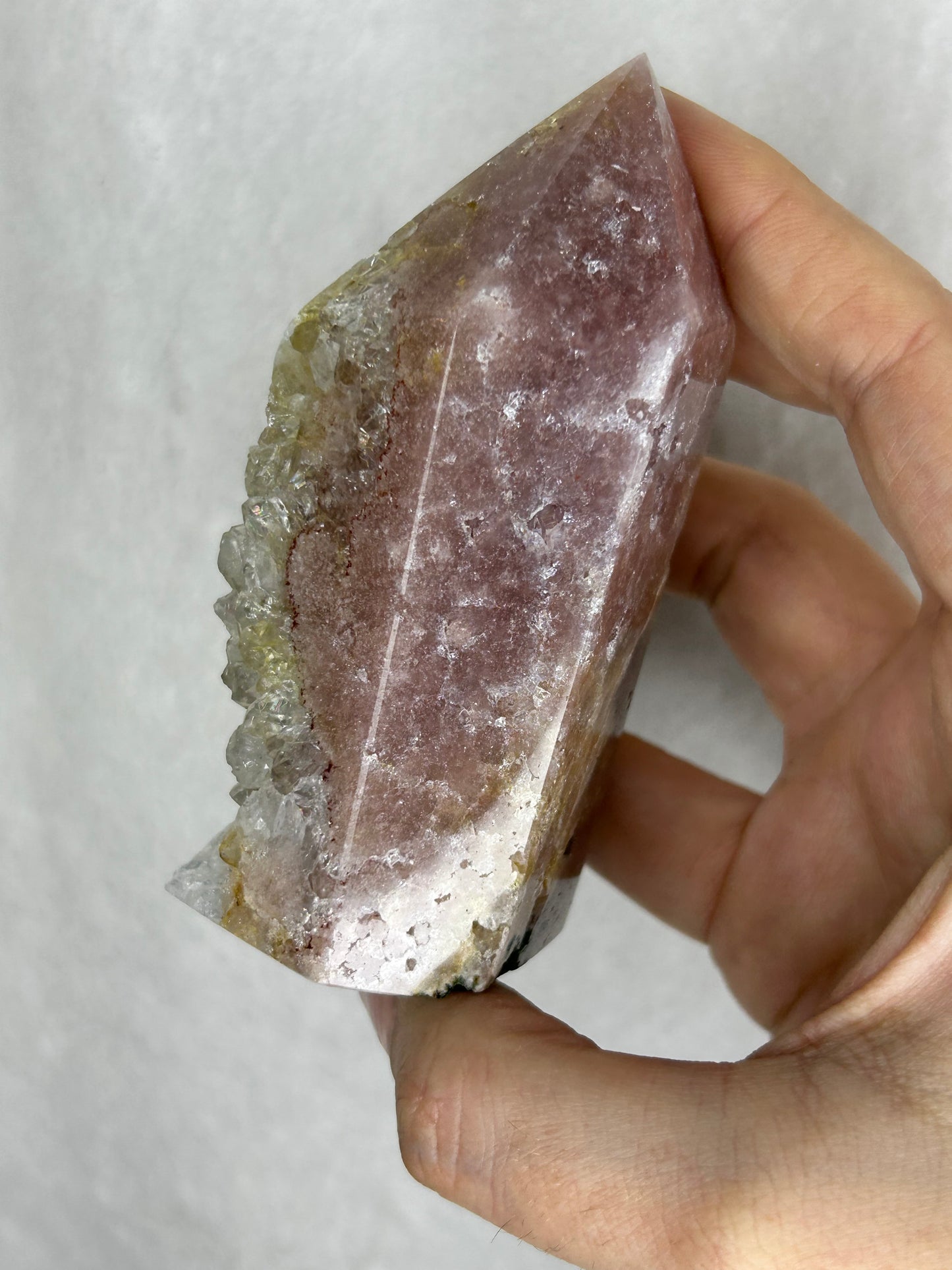 Brazilian pink amethyst tower
