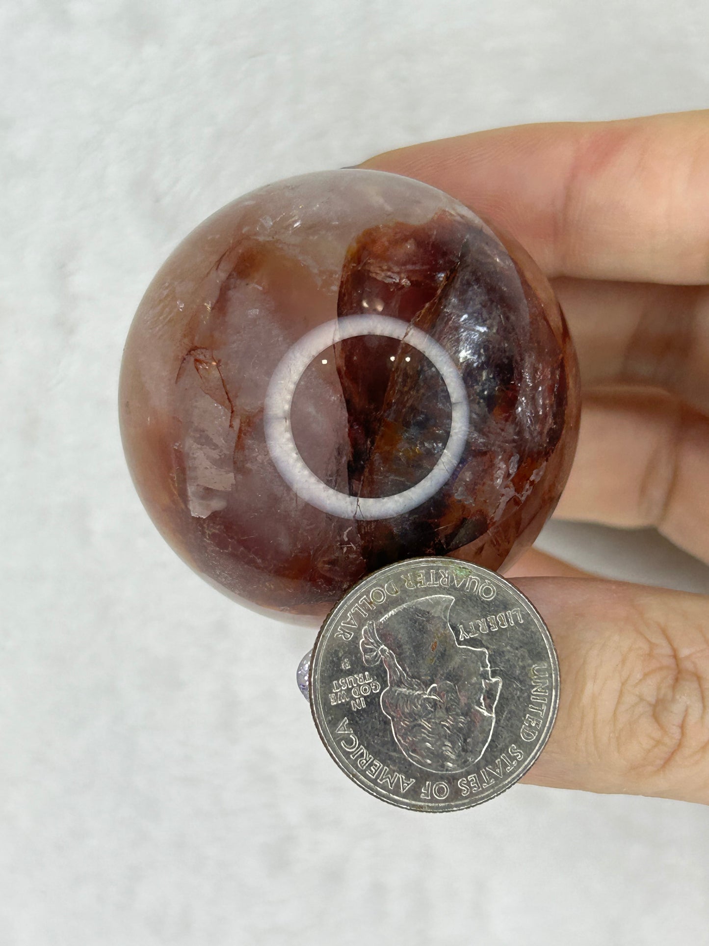 Fire Quartz Sphere