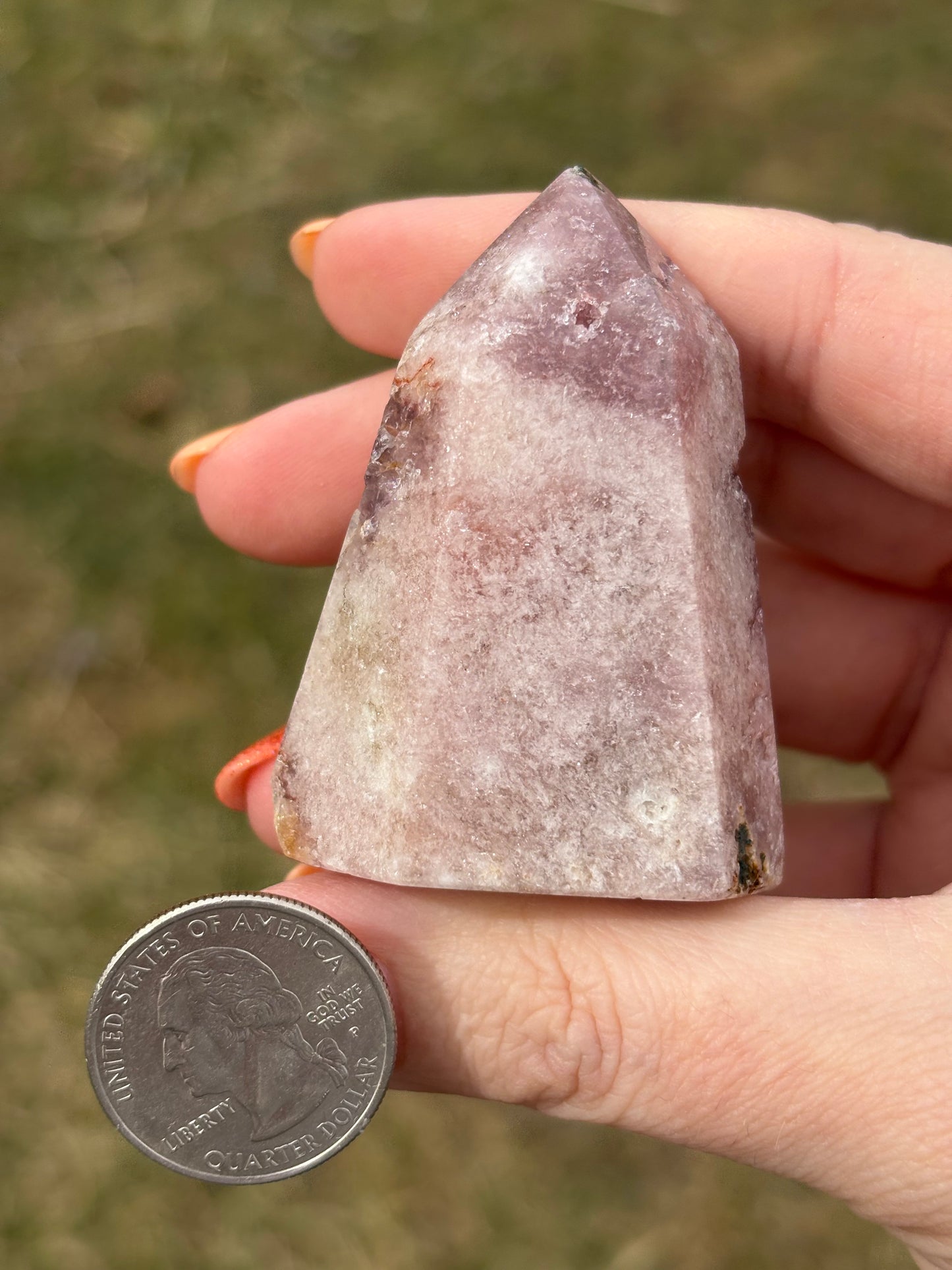 Druzy Pink Amethyst Tower G