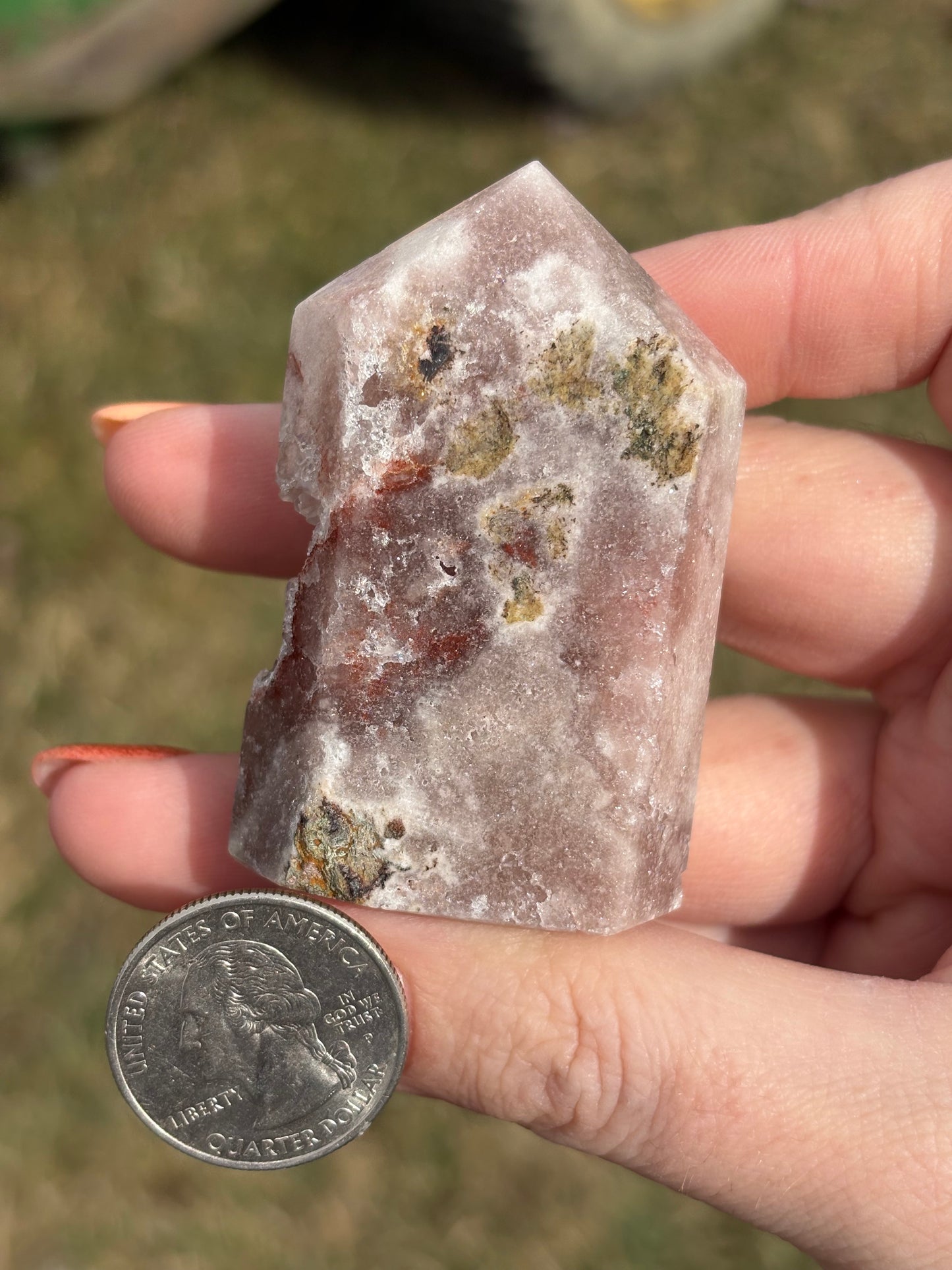 Druzy Pink Amethyst Tower J