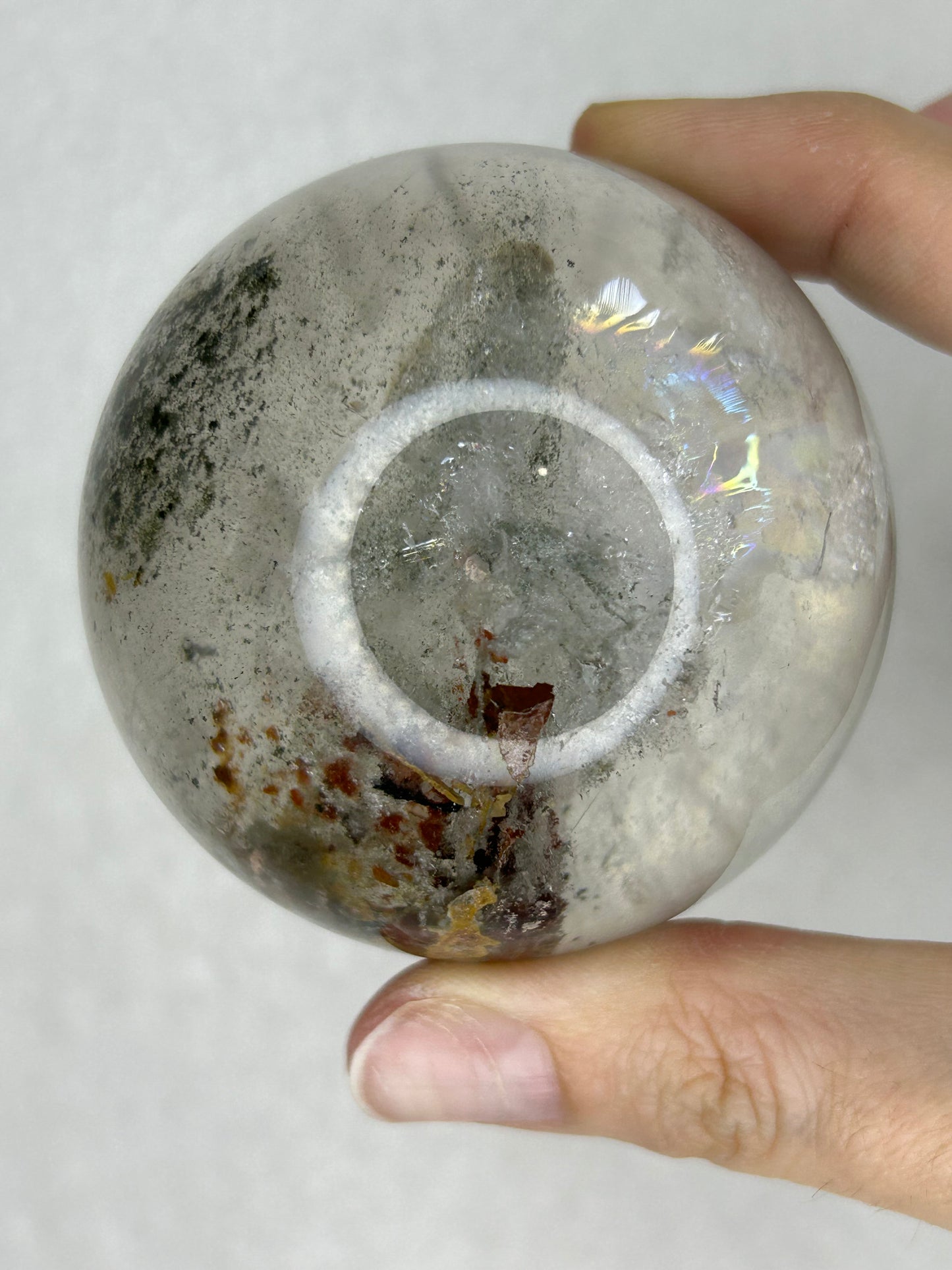 HQ Garden Quartz Sphere w/ Rainbows 🌈