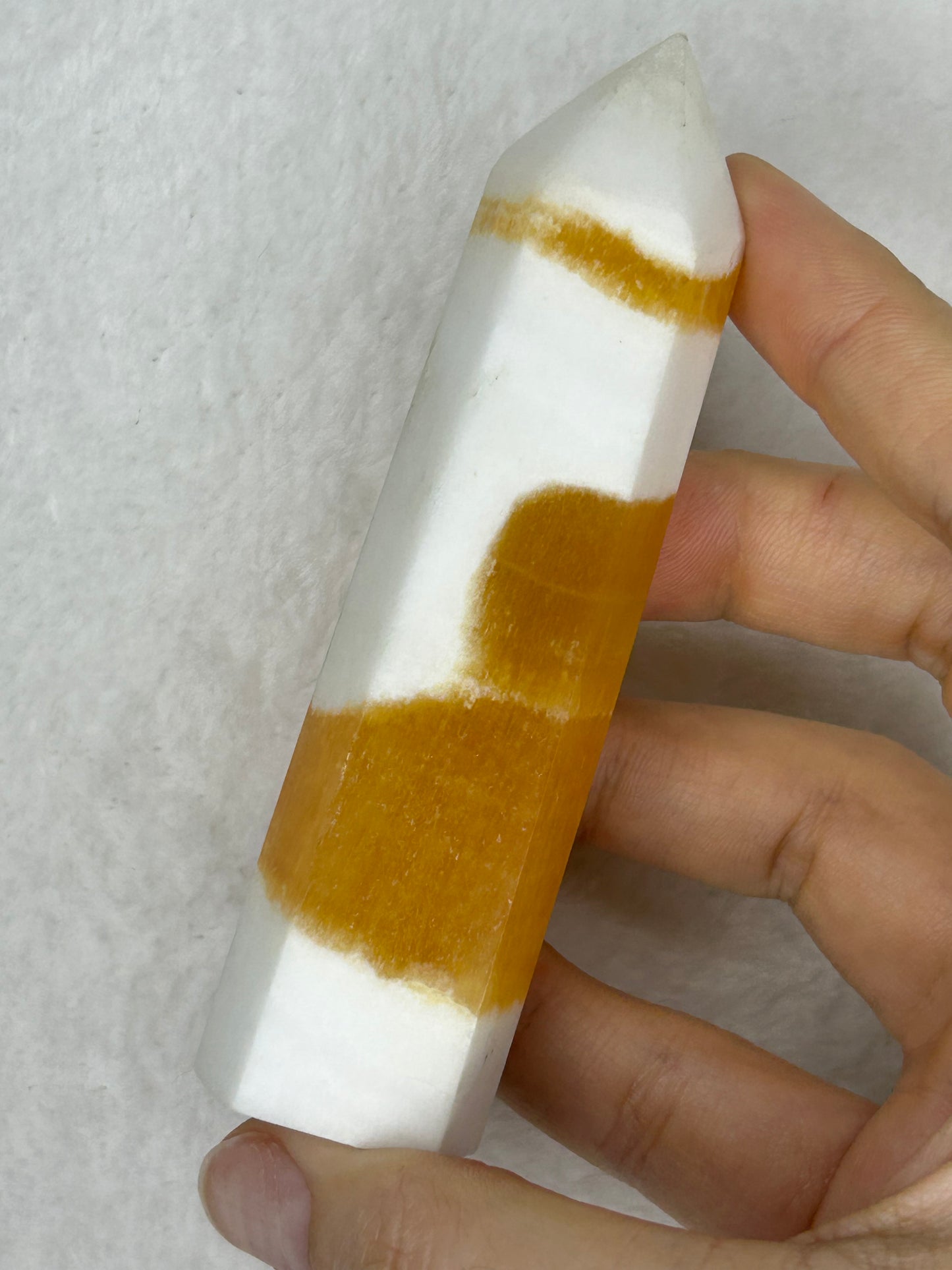 Juicy Orange-Creamsicle Calcite Tower C