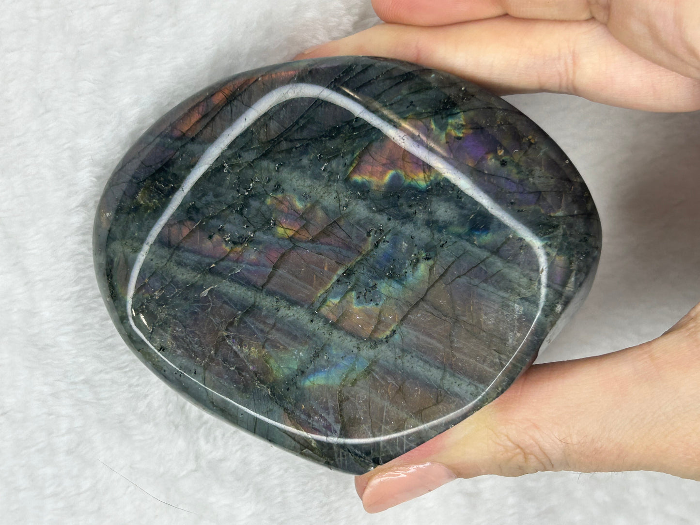 Rainbow flash labradorite freeform D