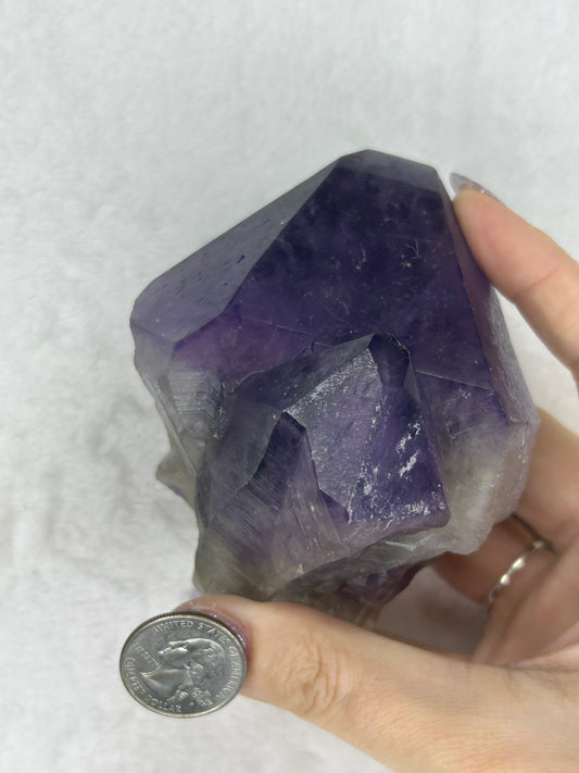 XL Raw Amethyst Chunk Sceptor