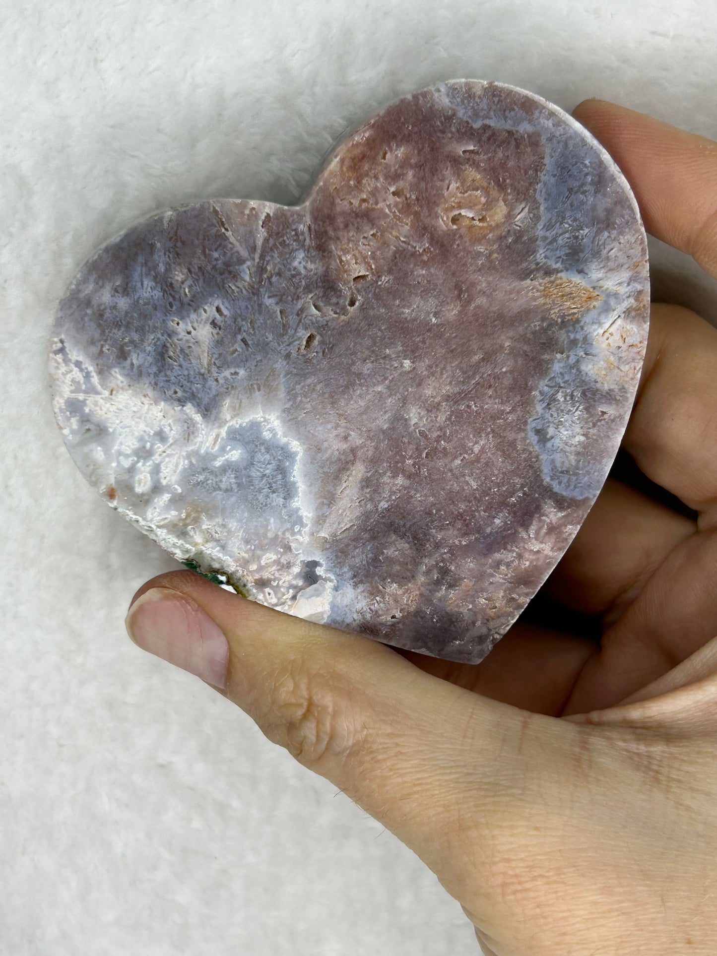 Moody Pink Amethyst Heart B