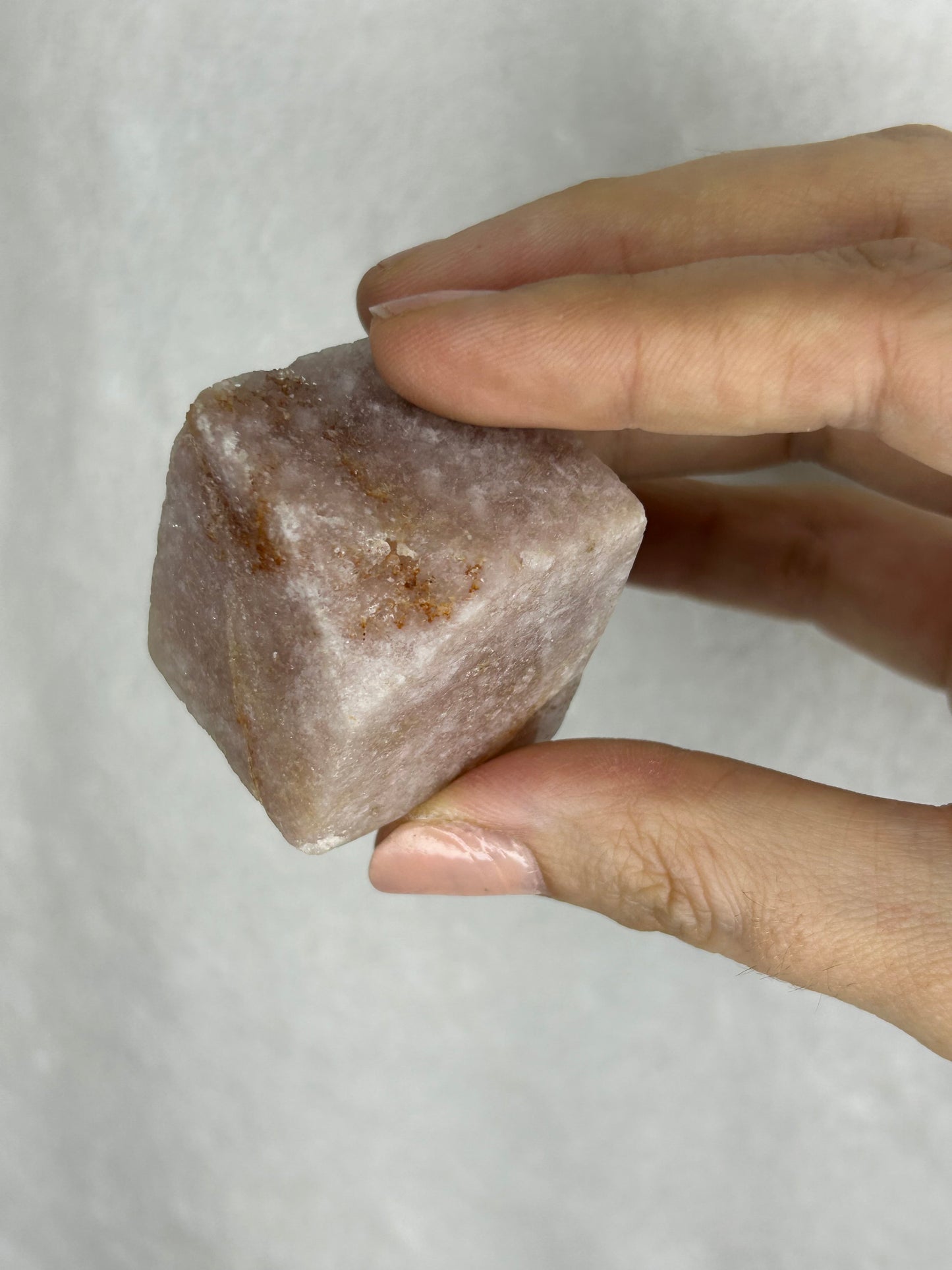 Pink Amethyst Floating Cube D