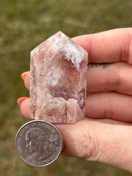 Druzy Pink Amethyst Tower AO
