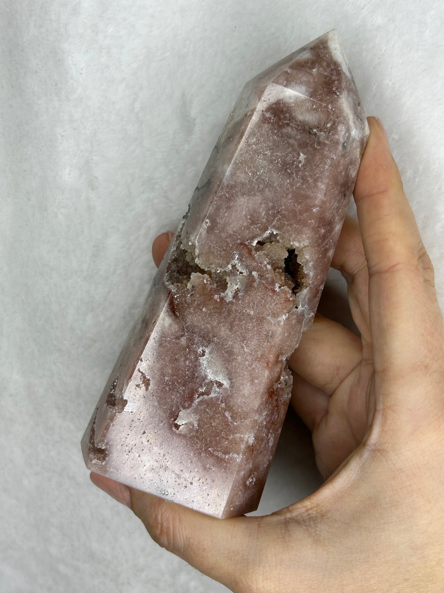 Pink Amethyst tower from Brazil