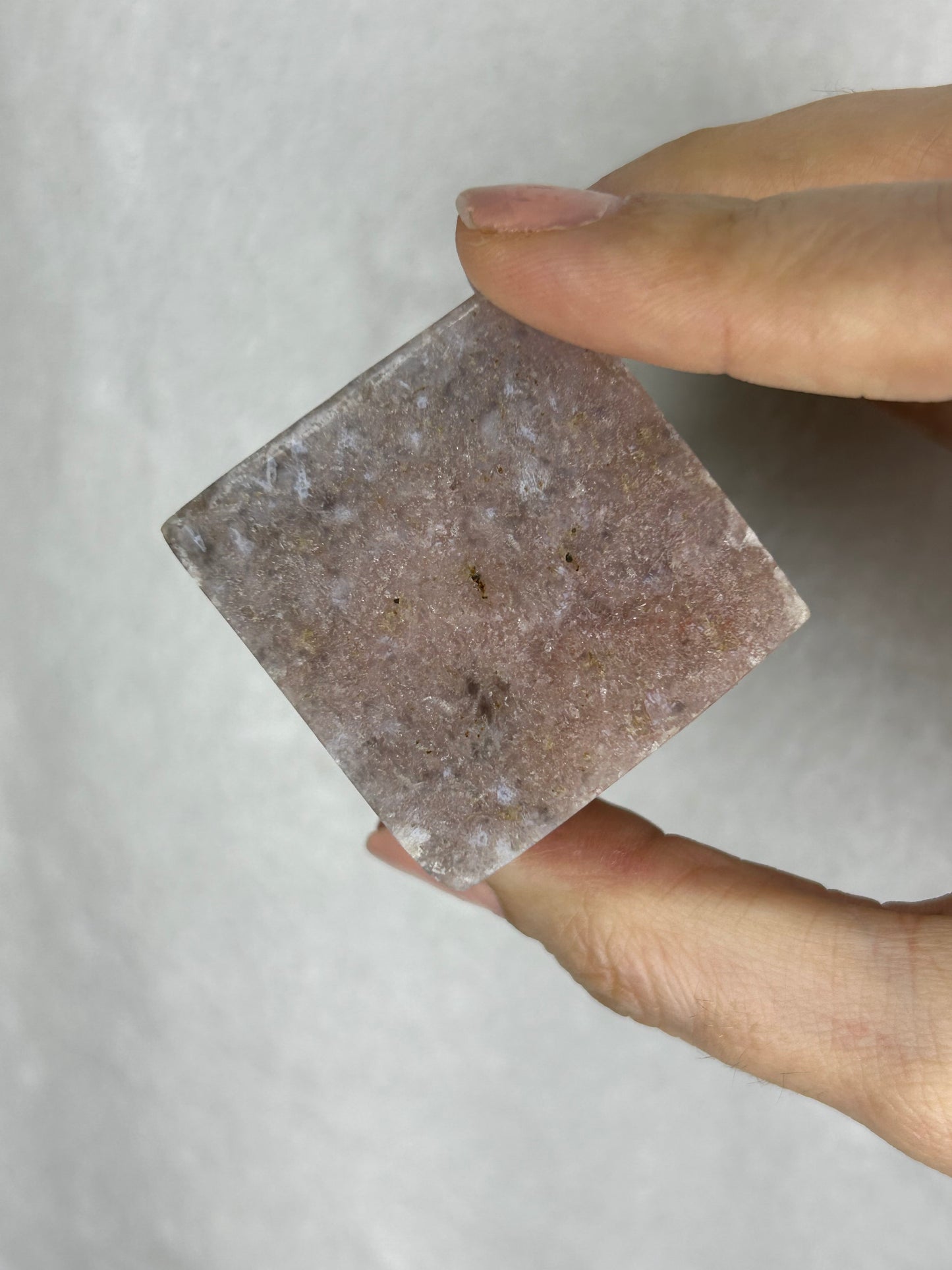 Pink Amethyst Floating Cube B