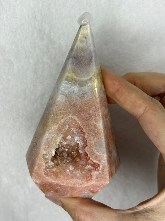 Pink amethyst diamond