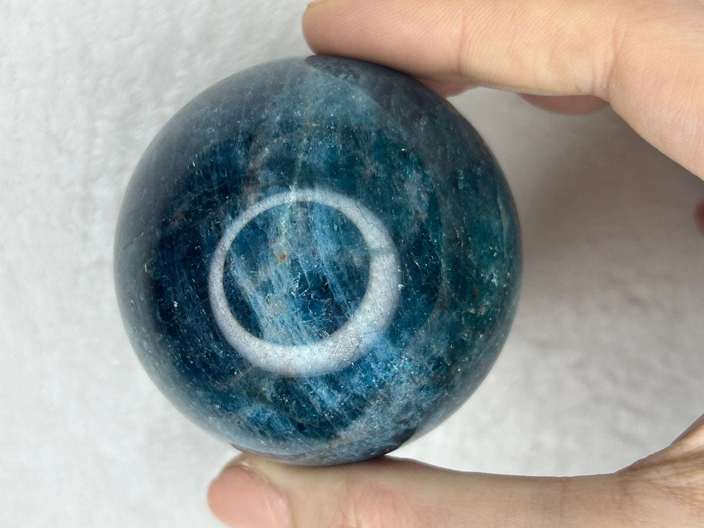 Flashy Blue Apatite Sphere