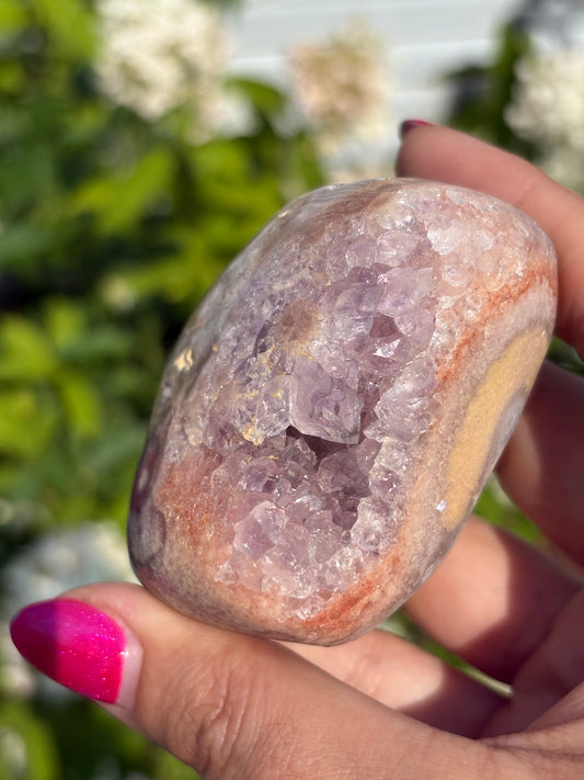 Druzy Pink Amethyst Cave Freeform