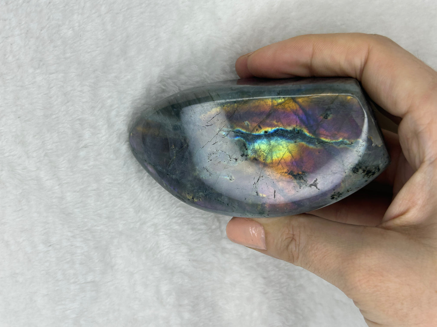 Rainbow flash labradorite freeform F