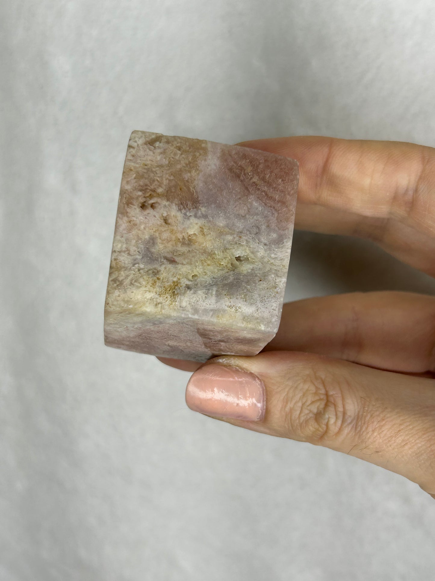 Pink Amethyst Floating Cube C