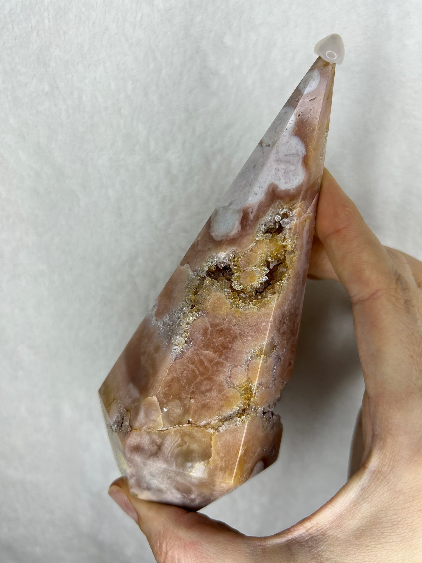 Pink amethyst diamond