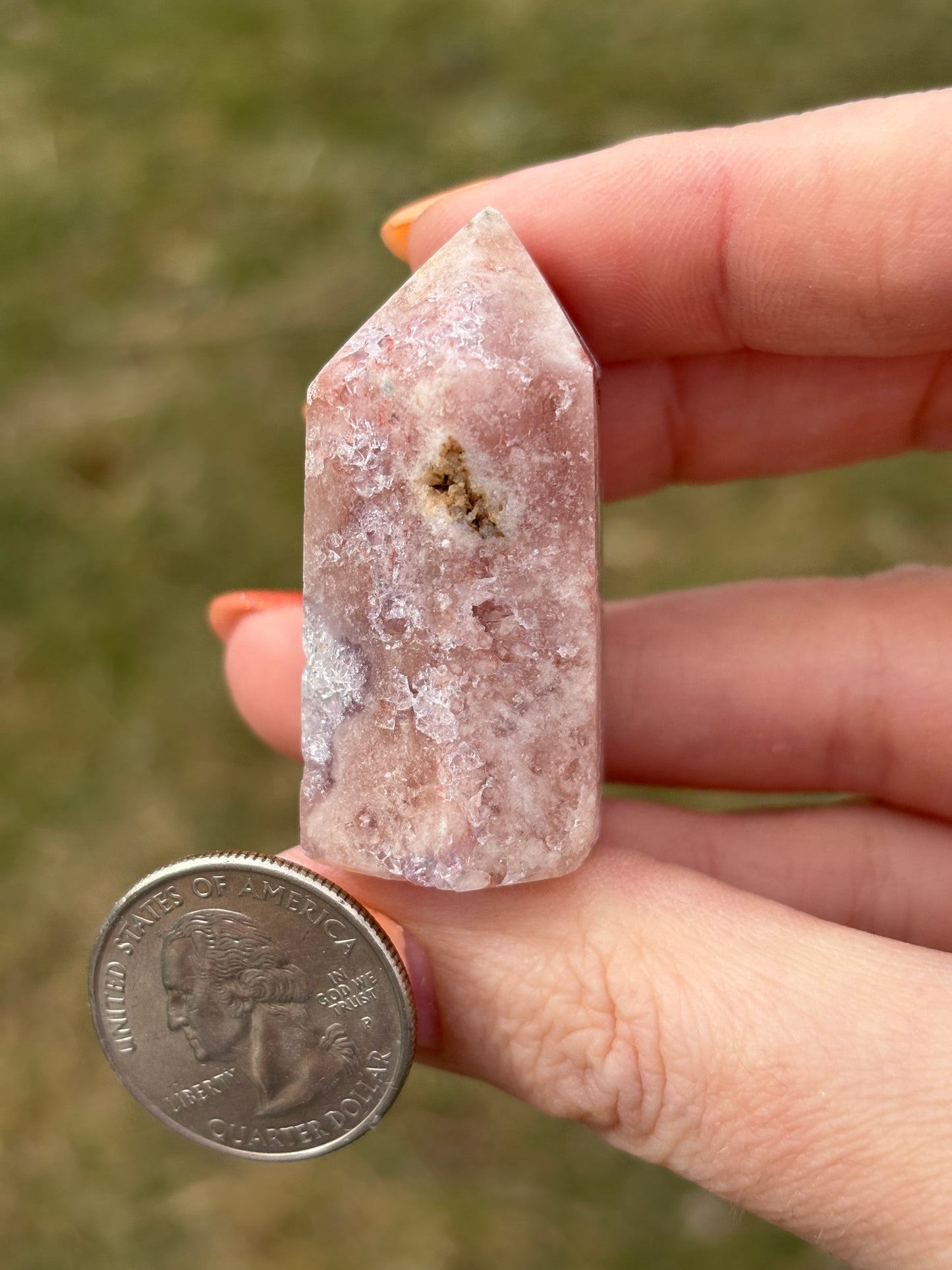 Druzy Pink Amethyst Tower AG