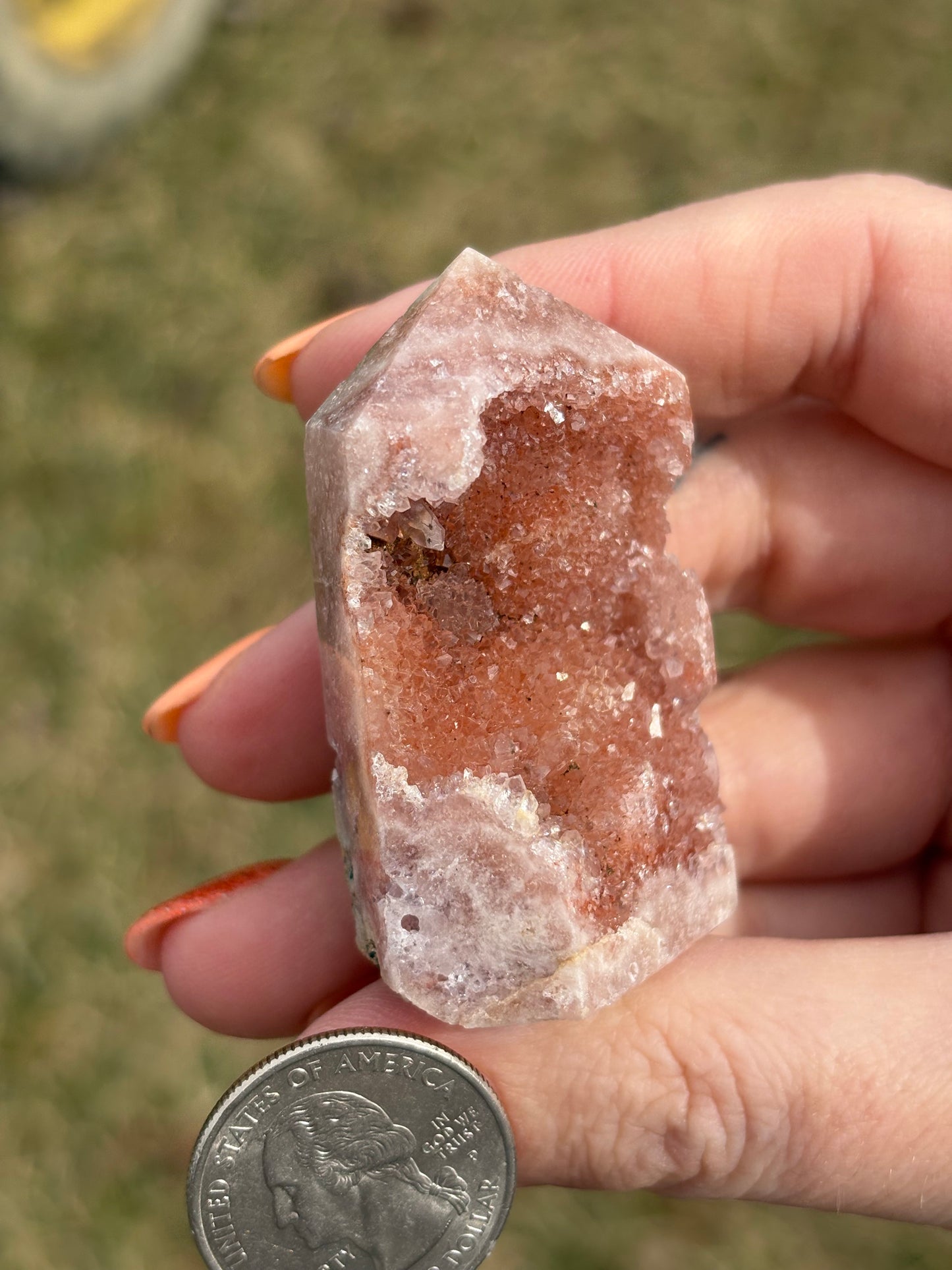 Druzy Pink Amethyst Tower N