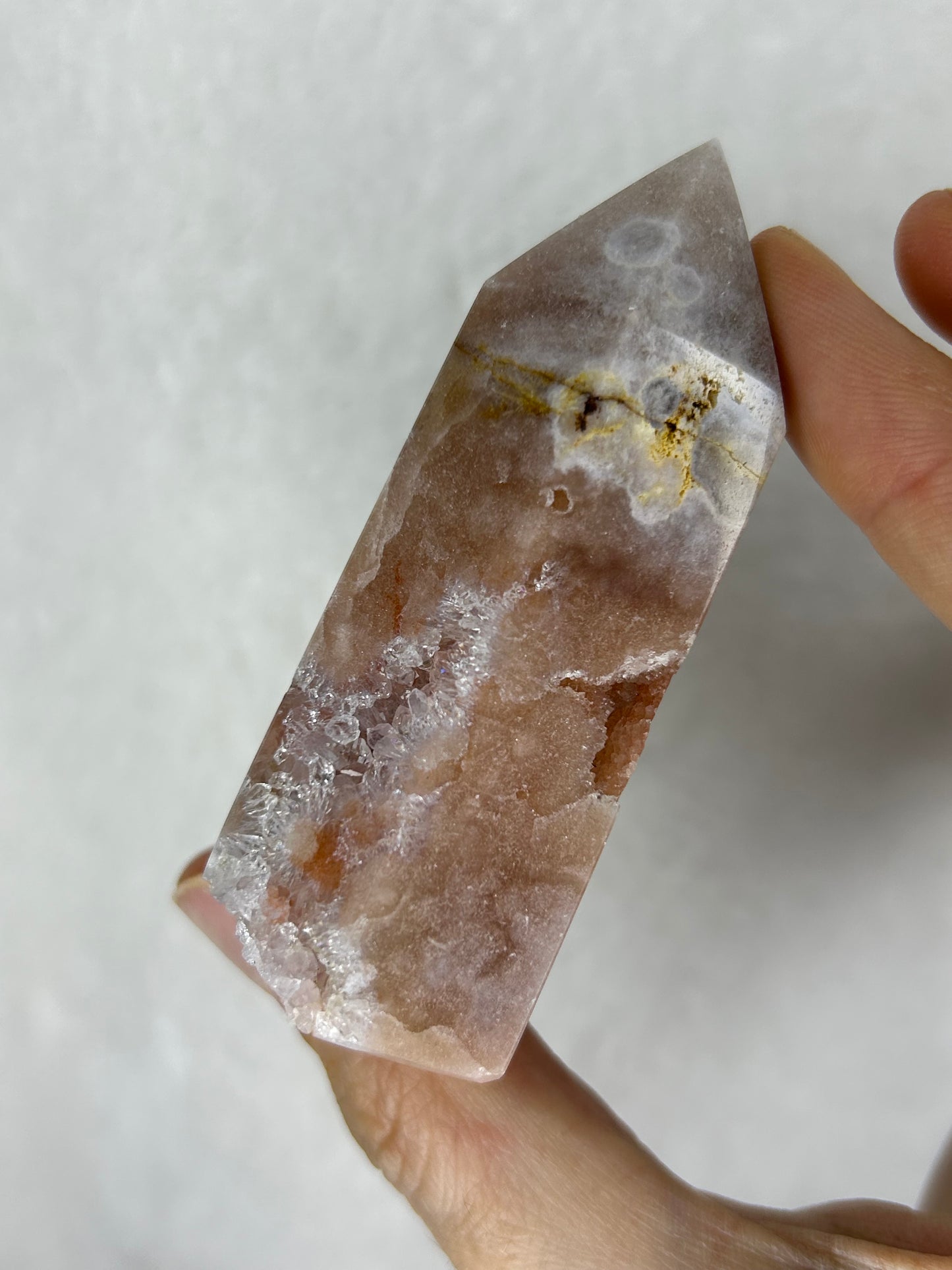 Pink amethyst tower A