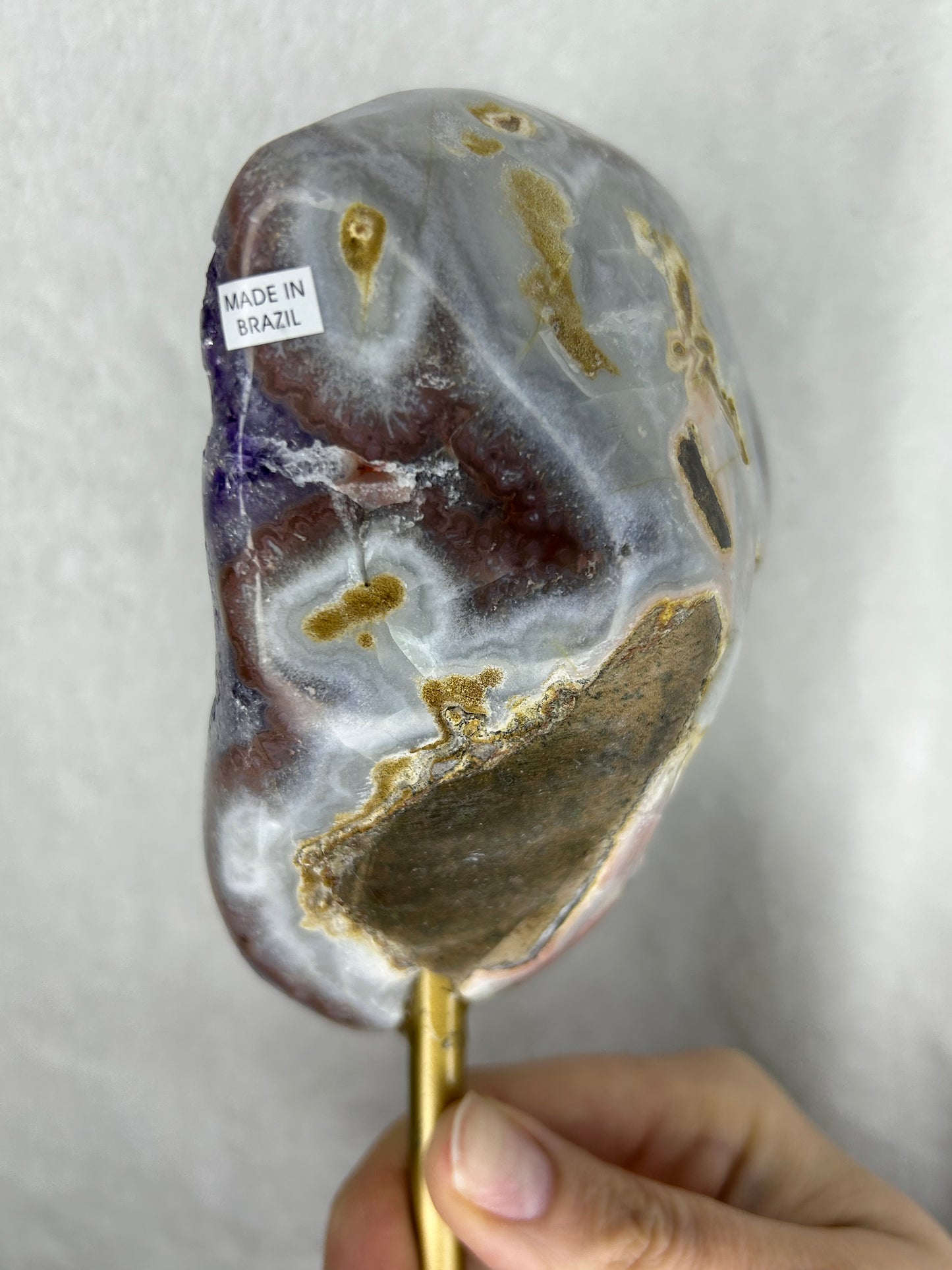 HQ 💎XTRA💎 Juicy Pink Amethyst Slab on Stand