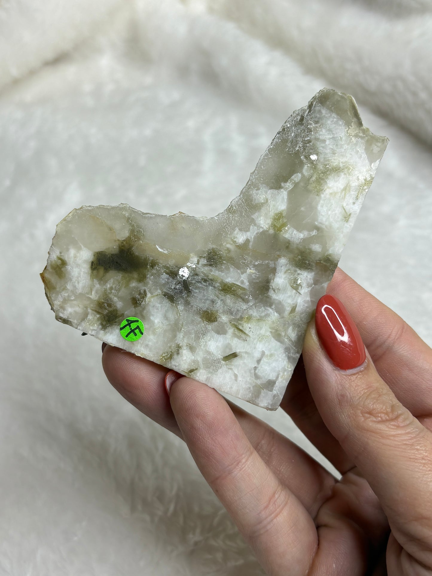 Green mica slab