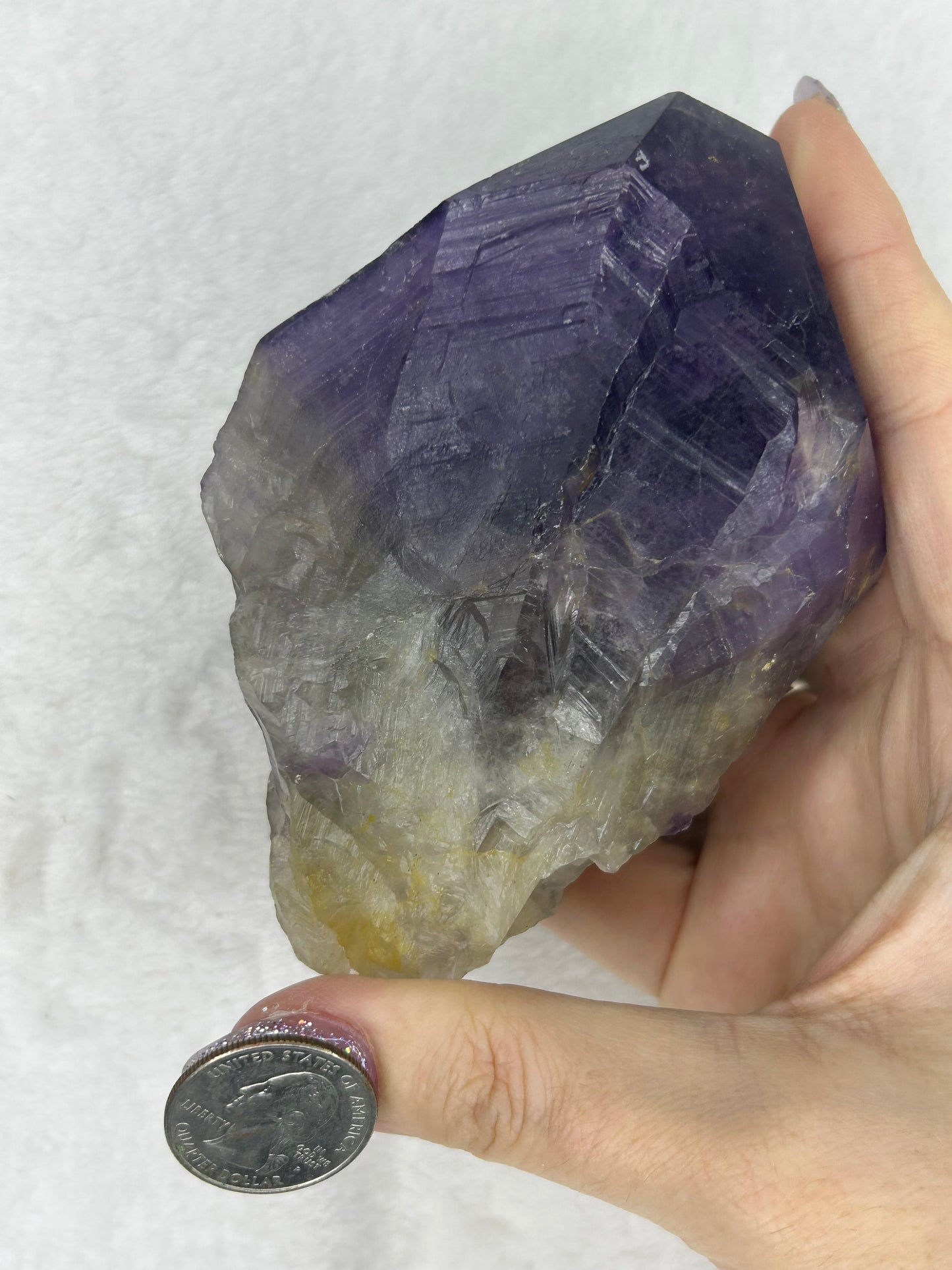 XL Raw Amethyst Chunk Sceptor