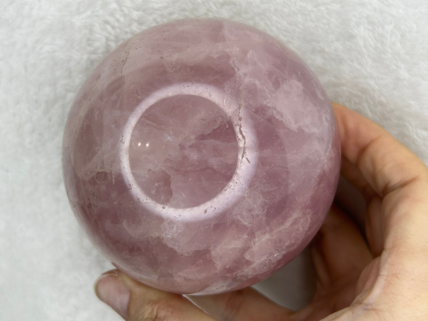 XL Star Flash Rose Quartz Sphere