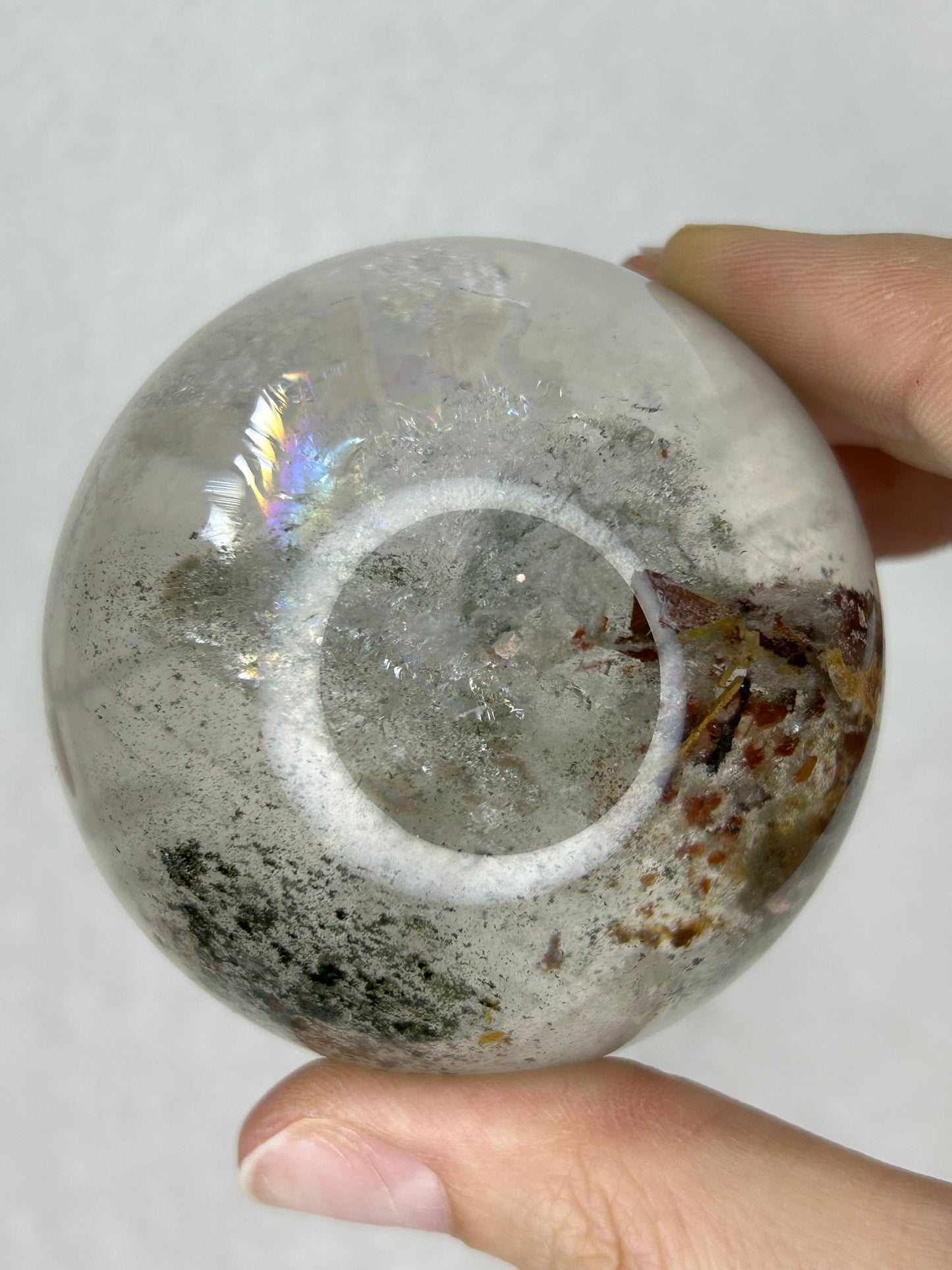 HQ Garden Quartz Sphere w/ Rainbows 🌈