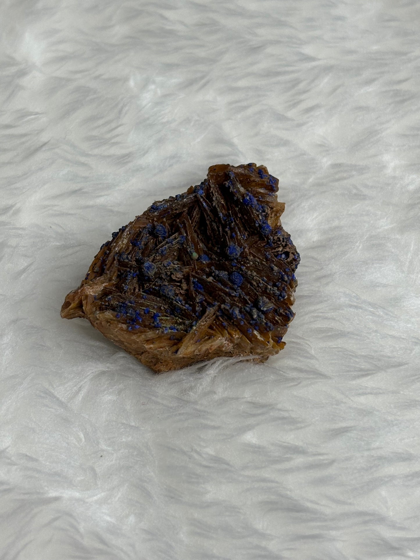 Malachite & azurite on barite