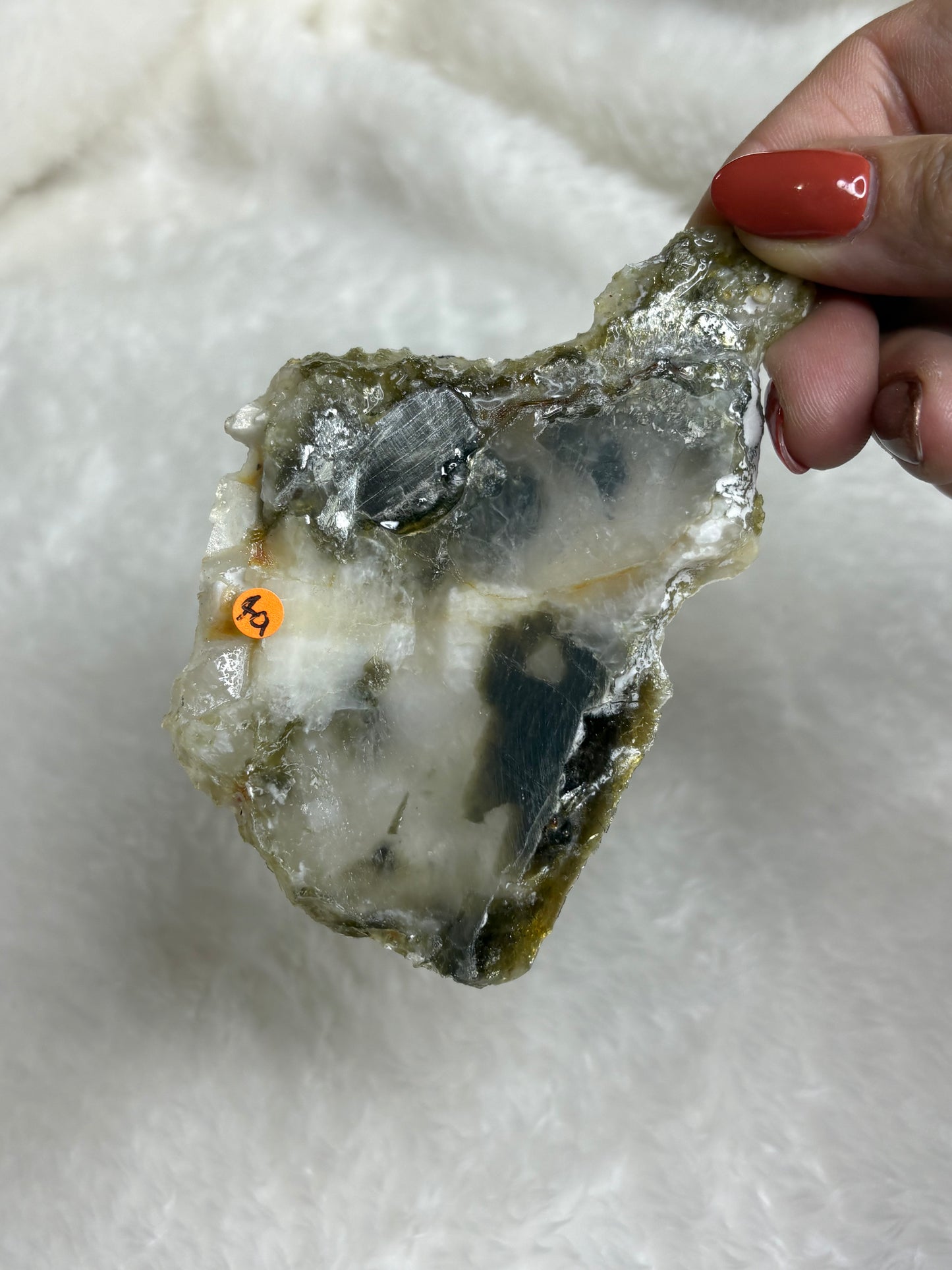 Green mica slab