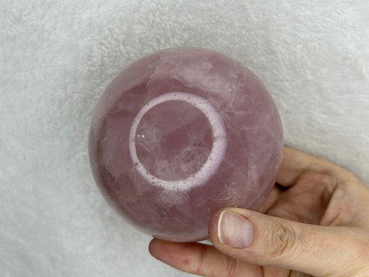 XL Star Flash Rose Quartz Sphere
