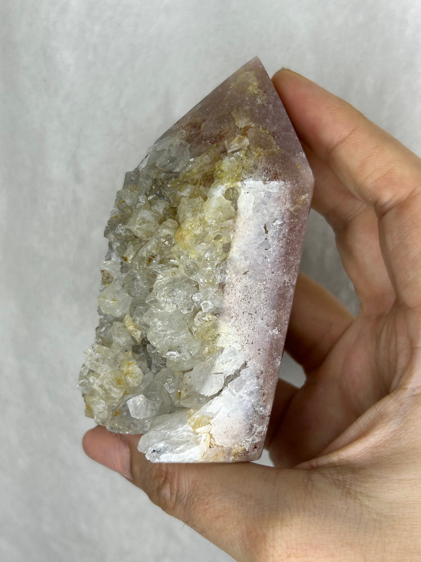Brazilian pink amethyst tower