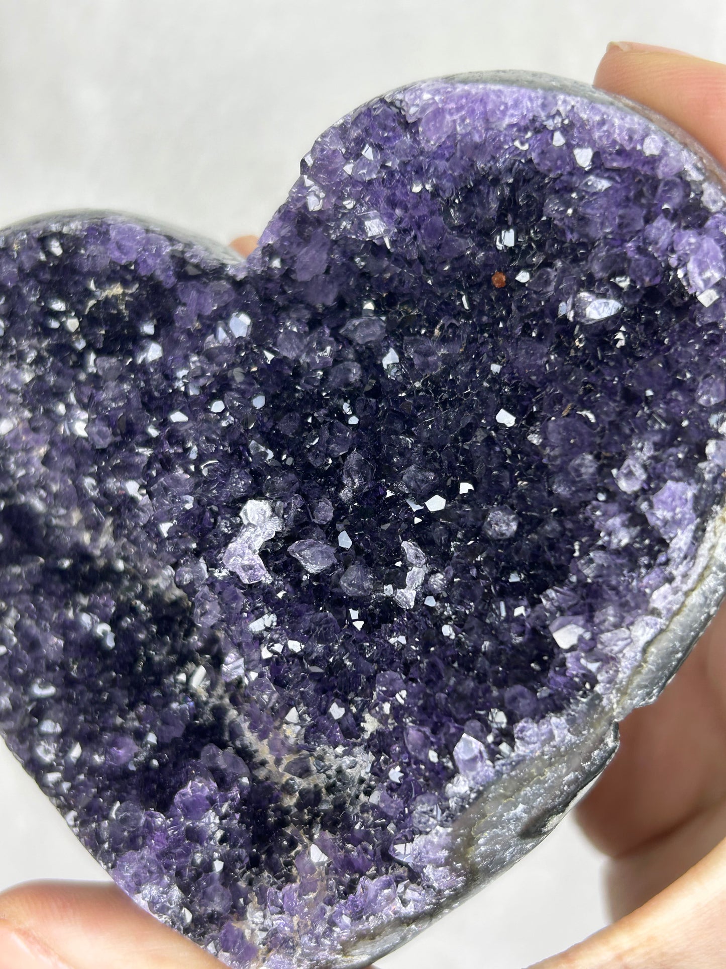 💖💖Uruguayan HQ amethyst cluster heart B