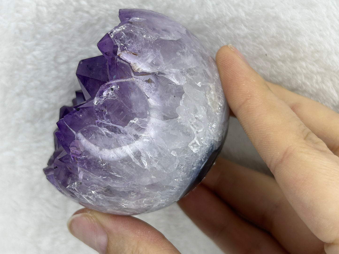Brazilian Druzy Amethyst Agate Sphere C