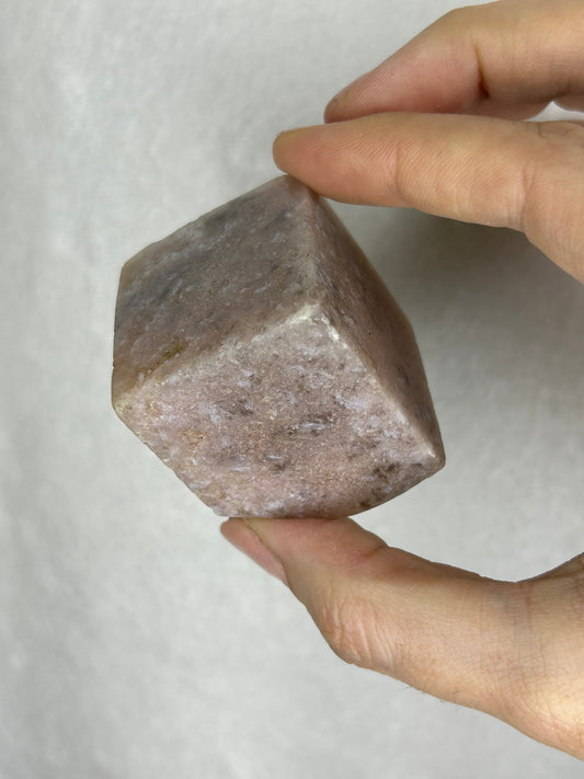 Pink Amethyst Floating Cube B