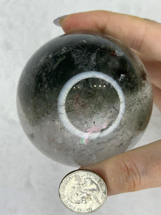 HQ Garden Quartz Sphere w/ Rainbows 🌈