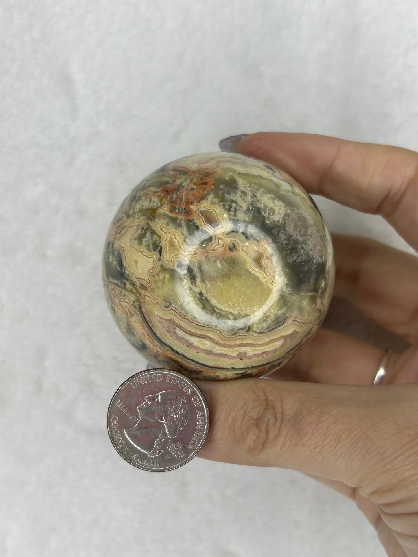 Crazy Lace Agate Sphere A