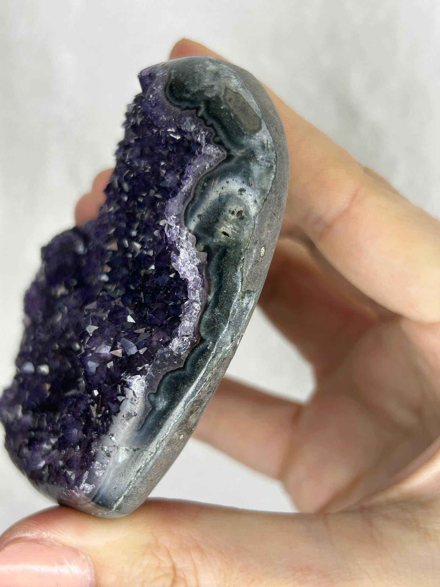 💖💖Uruguayan HQ amethyst cluster heart H