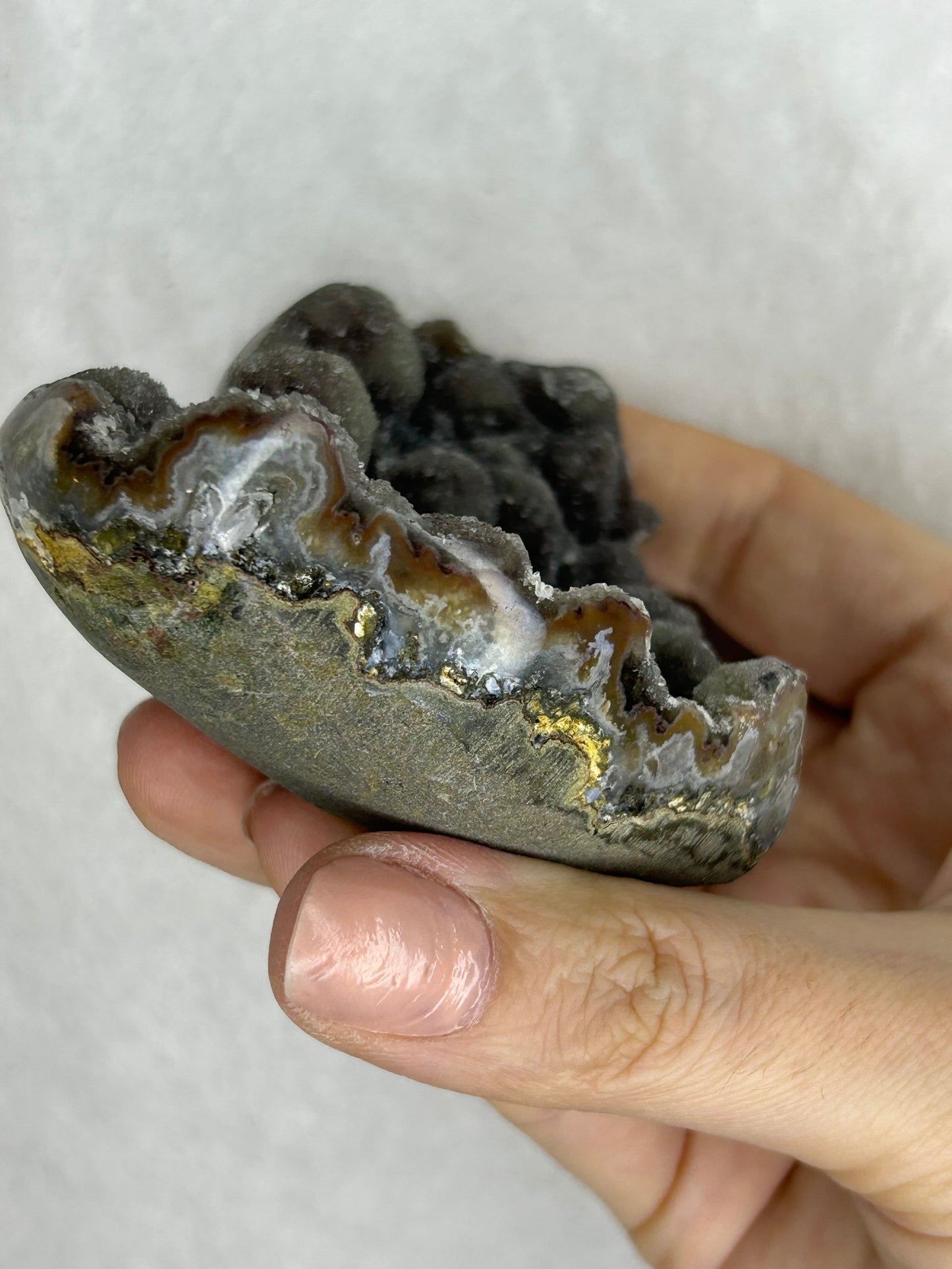 💖💖Uruguayan HQ amethyst cluster heart K