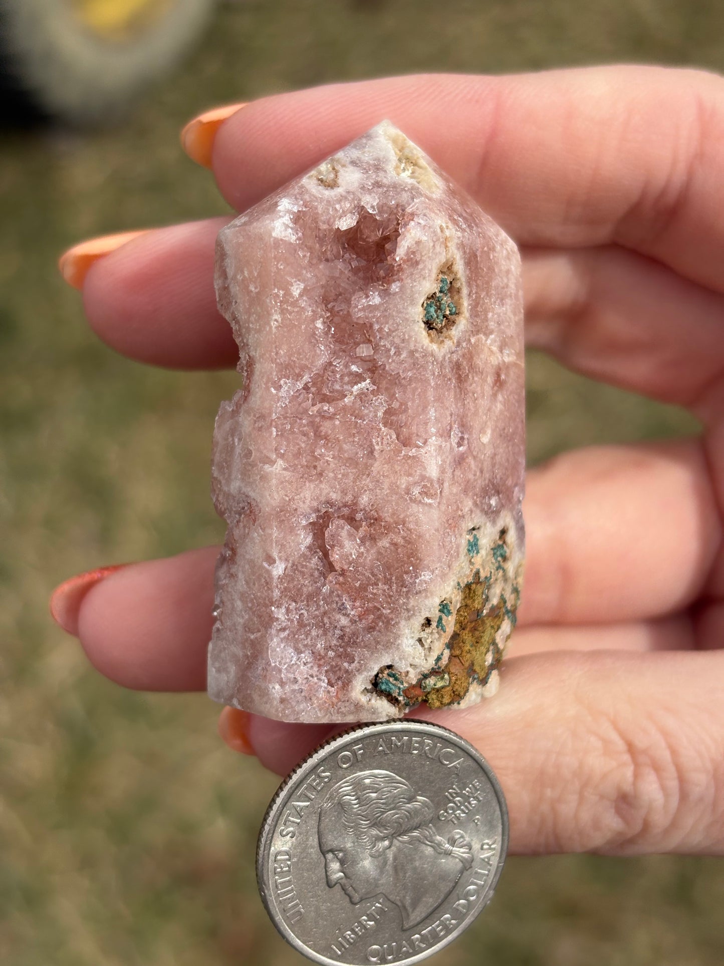 Druzy Pink Amethyst Tower N