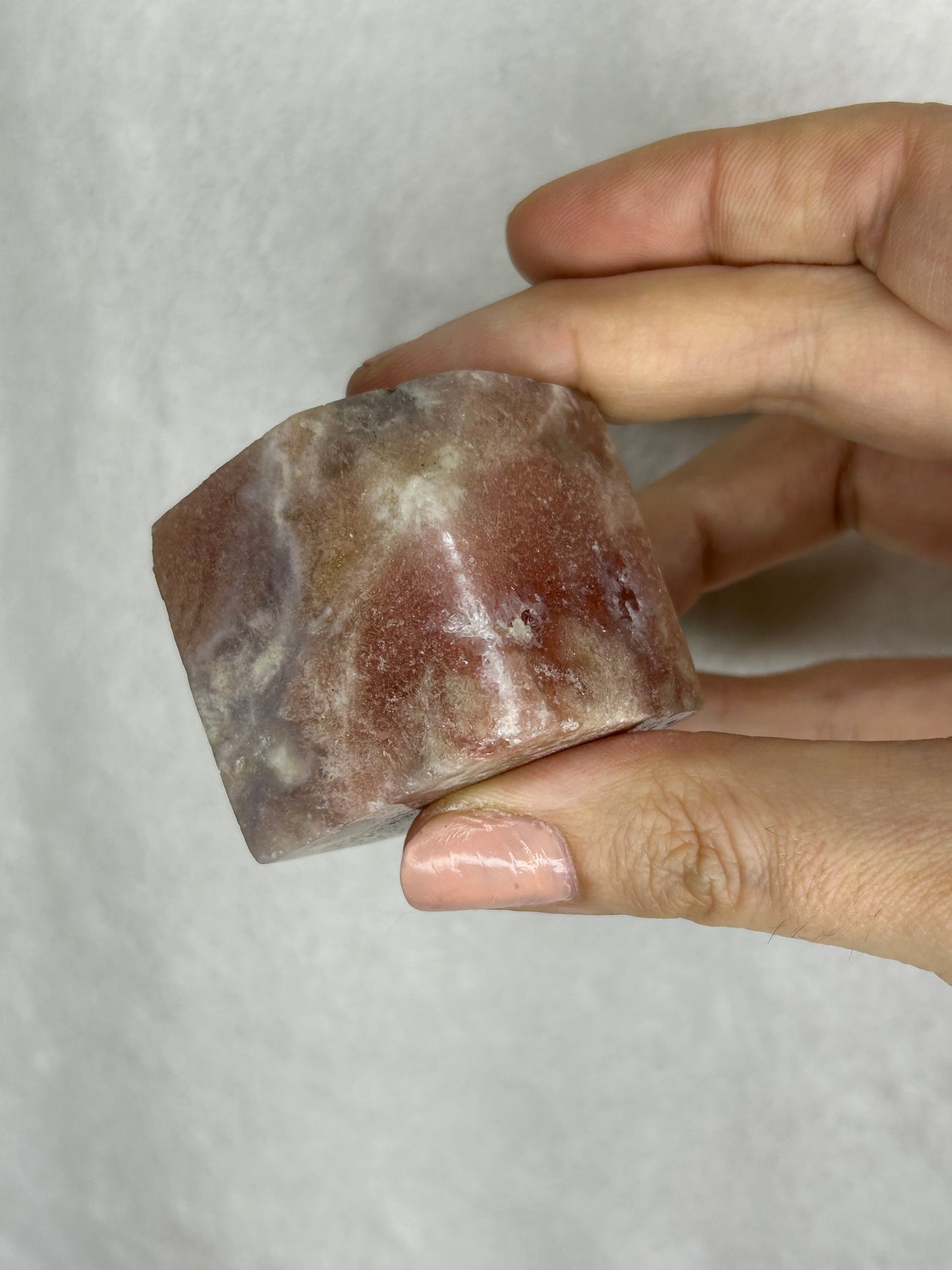 Pink Amethyst Floating Cube C